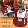 GLARRY 39" GTL Semi-Hollow Electric Guitar for Music Lover, HS Pickups Rosewood Fingerboard with Accessories Pack Guitar Bag - 2 of 4