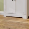 Karl Home 66.9in.H White Display Cabinet Storage Cabinet with 5 Tier 5 Door Modern Style - 4 of 4