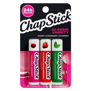 Chapstick Classic Variety Pack Lip Balm - Cherry, Strawberry