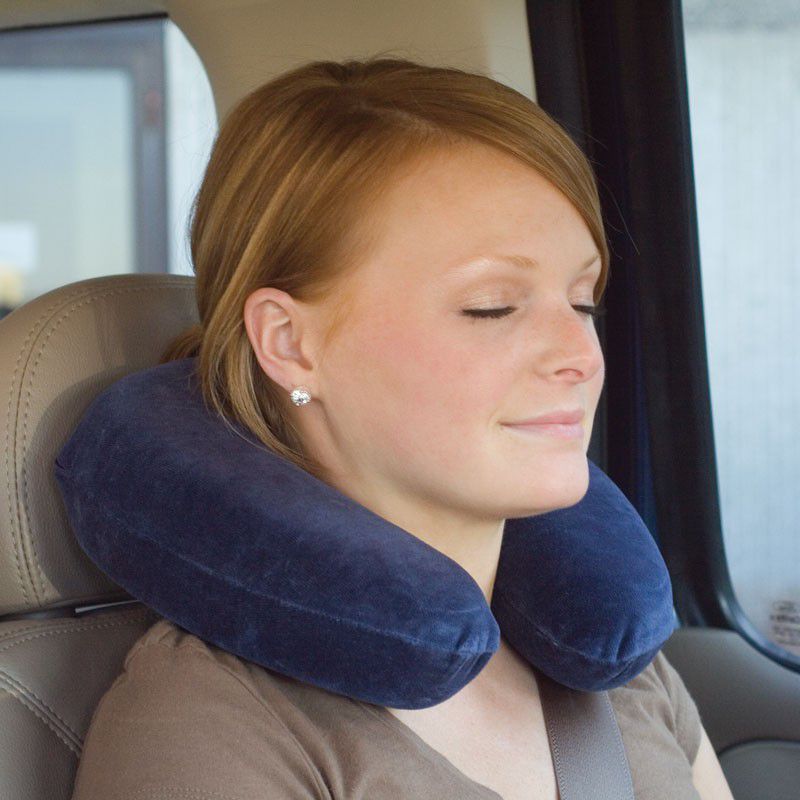 Core Products Travel Pillow, Memory Foam Neck Support, Plush Cover, 2 of 5