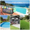 Outdoor Storage Box, Poolside Float Storage Patio Basket Pool Float Storage, PE Rattan Outdoor Pool Caddy with Rolling Wheels for Floaties - 3 of 4