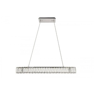 Elegant Lighting Monroe Integrated LED chip light Chrome Chandelier Clear Royal Cut Crystal - 1 of 4