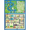 Homhougo City Road Kids Play Mat – Washable Non-Slip Car Traffic Race Track Carpet, Foldable Soft Play Rug for Nursery, Bedroom, Playroom - 2 of 4