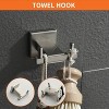 CLIHOME 4-Piece Bathroom Hardware Set, Includes Towel Bar, Toilet Paper Holder, Towel Ring, and Robe Hook - 3 of 4