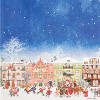 C&F Home Vintage Houses With Santa Printed Flour Sack Cloth Christmas XMAS Kitchen Towel - 3 of 4
