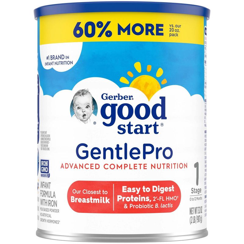 Gerber Good Start GentlePro Non-GMO Powder Infant Formula - 32oz, 1 of 11