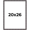 PosterPalooza | Slim Profile Brown Picture Frame - UV Acrylic, Foam Board Backing, Hanging Hardware - 2 of 4