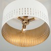 Capital Lighting Dash 3 - Light Semi-Flush Mount in  Aged Brass/White - 3 of 4