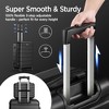 Famistar Luggage Suitcase ABS with TSA-style Lock Spinner  Hardshell Lightweight (black (4 size)) - 3 of 4