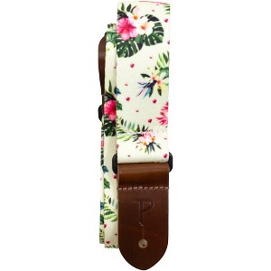 Perri's Floral Hibiscus Polyester Ukulele Strap - 1 of 1