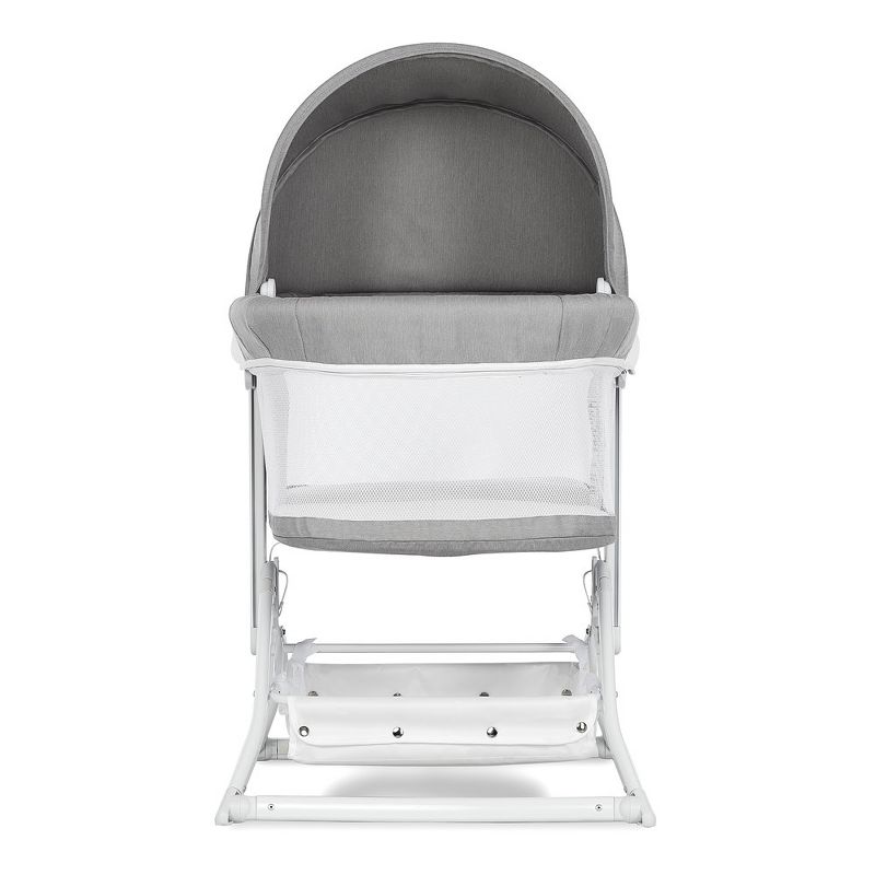 Dream On Me JPMA Certified Insta Fold Bassinet and Cradle in Light Grey, 6 of 14