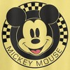 Juniors Womens Mickey & Friends Checkered Mickey Mouse Portrait Racerback Tank Top - 2 of 4