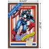 Trends International Marvel Trading Cards - Captain America Framed Wall Poster Prints - 3 of 4