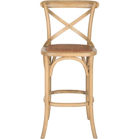 Franklin X Back Bar Stool Oak Safavieh Target