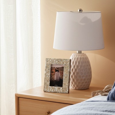 Mother of Pearl Picture Frame - Handcrafted Coastal Design - Decorative Photo Frame for Home, Office, Bedroom, Living Room