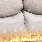 beige cushion/brown wicker