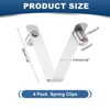 Unique Bargains Steel V Shaped Push Button Spring Lock Tent Pole Clips Kayak Paddle Snaps 4 Pcs - 2 of 3