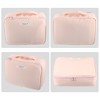 Unique Bargains Makeup Bag Cosmetic Travel Bag Large Makeup Bag Make Up Brush Organizer Bag Toiletry Bag for Women 1 Pcs - 4 of 4