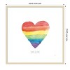 Amanti Art Rainbow II Love by Sarah Adams Wood Framed Wall Art Print - 4 of 4
