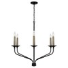 Capital Lighting Wilder 6 - Light Chandelier in  Matte Black - 2 of 4
