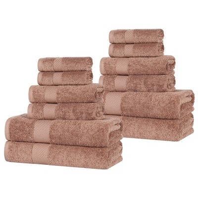 Modern Solid Classic Luxury Egyptian Cotton Towel Set by Blue Nile Mills