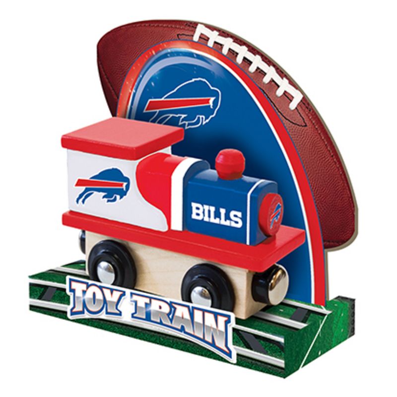 MasterPieces Officially Licensed NFL Buffalo Bills Wooden Toy Train Engine For Kids, 5 of 7
