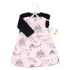 Hudson Baby Infant and Toddler Girls Cotton Dress and Cardigan Set, Fairytale Princess - 2 of 4