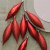 Northlight Shatterproof 4-Finish Finial Drop Christmas Ornaments - 5.5" - Red Hot - 8ct - 3 of 3