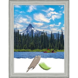 Amanti Art Bel Volto Silver Wood Picture Frame - 1 of 4
