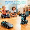 SUGIFT Remote Control Transforming Car Robot – 1:18 RC Deform Vehicle with 360° Rotation, LED Lights, Kids Toy - 3 of 4