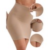 INSPIRE CHIC Women's Leggings Butt-Lifting Tummy Control High-Waisted Above Knee Tight Half Slip - 3 of 4