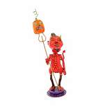 Jorge De Rojas Dashing Damien  -  One Figurine 12.75 Inches -  Halloween Devil Horns  -  43053  -  Polyresin  -  Red