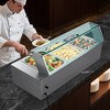 VEVOR Commercial Food Warmer, 1500W Electric Stainless Steel Steam Food Warmer with Glass Cover, 3-Pan Countertop Buffet Bain Marie, Silver - 2 of 4