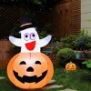 Tangkula Halloween Decoration Inflatable Ghost in Pumpkin Halloween Ghost Pumpkin lantern - 3 of 4