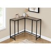 Sapphtopaz Modern Console Table with Corner L-Shaped Design Narrow Entryway Table with Metal Legs Accent Side Table for Living Room, Entryway - 3 of 4