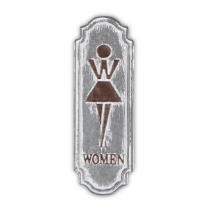 Cheung's Lovina Rustic Womens Room Placard - 1 of 2