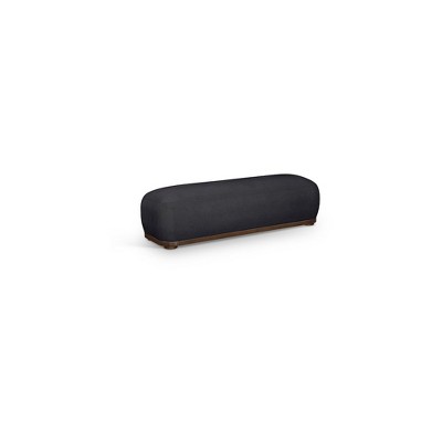 Meridian Furniture,Calum Chenille Fabric Bench