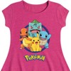 Girls' - Pokémon - Pokémon Round Group Fit & Flair Cap Sleeve Dress - 2 of 3