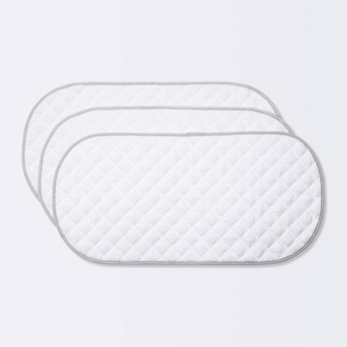 Changing Pad Liner White with Gray Edge - Cloud Island™ 3pk - image 1 of 4