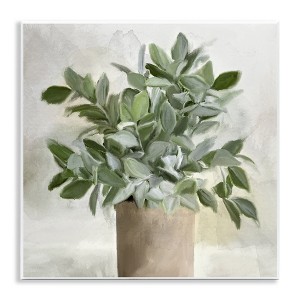 Stupell Industries Lush Green House Plant Leaves Detailed Painting, 12" x 12" - 1 of 4