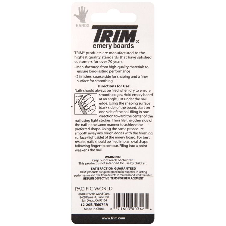 Trim Emery Boards Nail File - 20ct, 2 of 3