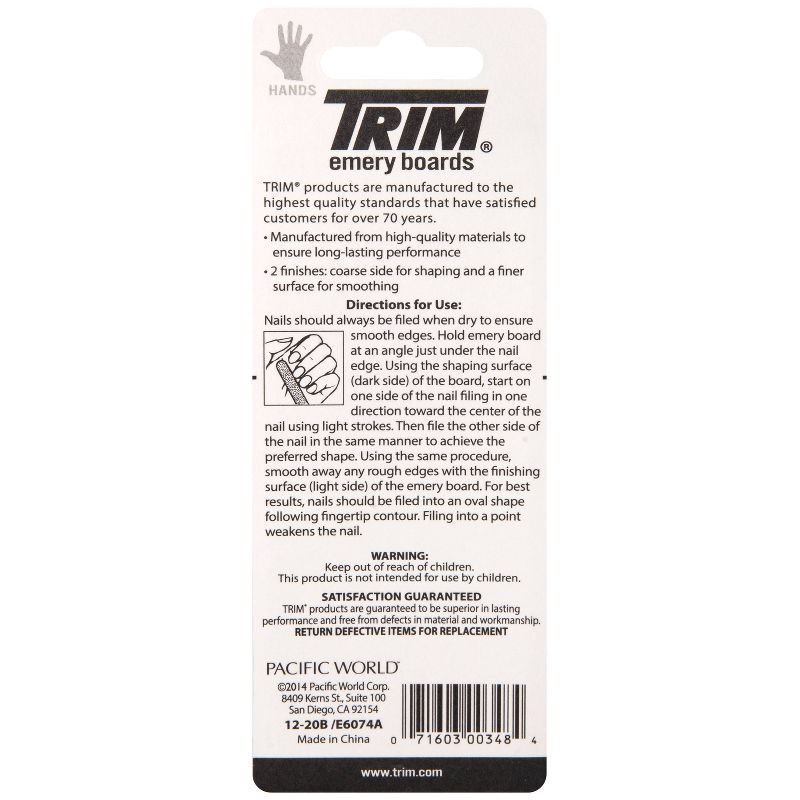 Trim Emery Boards Nail File - 20ct, 3 of 6