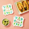 Juvale 50 Pack Let’s Fiesta Taco Napkins for Party, Cinco De Mayo Party Decorations, Paper Margarita Napkins, 5x5 In - 2 of 4