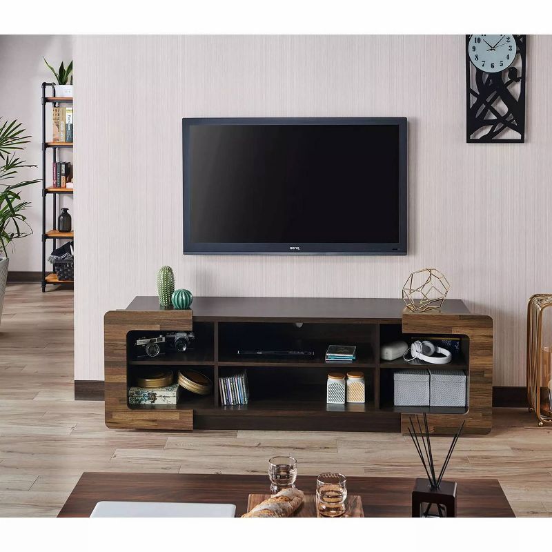 Dimanche TV Stand for TVs up to 70&#34; Dark Wenge - HOMES: Inside + Out, 3 of 11