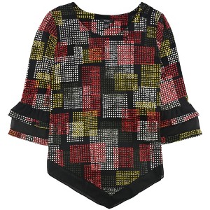 Alfani Womens V Hem Pullover Blouse - 1 of 1
