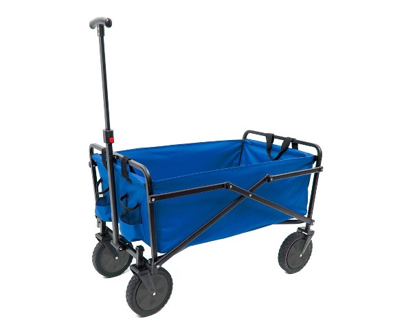 Seina Heavy Duty Compact Folding 150 Lb. Capacity Outdoor Utility Cart (2 Pack)