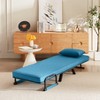 NicBex Small Folding Sofa Bed Recliner Chair with 5-Position Adjustable Backrest,Upholstered Sleeper Chair for Living Room,Bedroom - 3 of 4