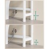 SONGMICS Over The Toilet Storage, 4-Tier Over Toilet Bathroom Organizer with Adjustable Shelf, Fit Most Toilets, Space-Saving - 4 of 4