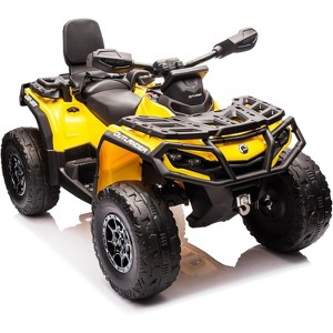 12V Kids ATV 4 Wheeler, Ride On Toy Car, Electric ATV Vehicles, 2 Seater, 2 Speeds,Spring Suspension,Ideal Gift to Kids Boys Girls 3+ - 1 of 4