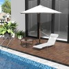 TiramisuBest 2-Piece Zero Gravity Rocking Chair Set with Pillow, Cup & Phone Holder, Foldable Recliner for Outdoor (Brown) - 3 of 4
